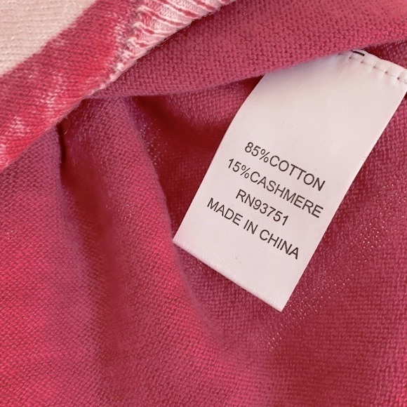 IN2 BY INCASHMERE Hearts Faded Red Cashmere Blend Sweater - Picture 11 of 14